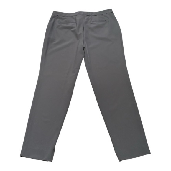 Lafayette 148 Waldorf Slim Slit Ankle Pants Gray Tapered Stretch 12 - Picture 2 of 9